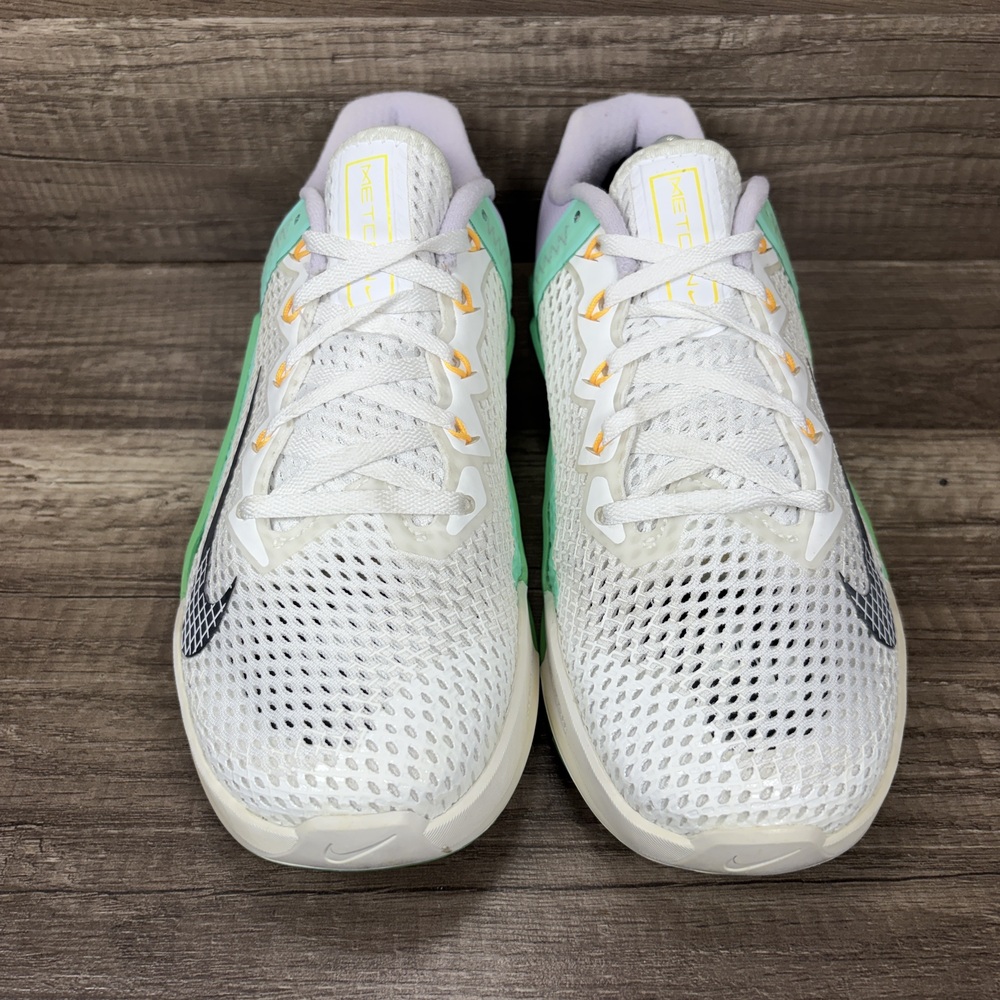 Nike Metcon 6 White Green Purple Womens US Size 8 EUR 39 AT3160-135 Sneakers - Picture 2 of 9